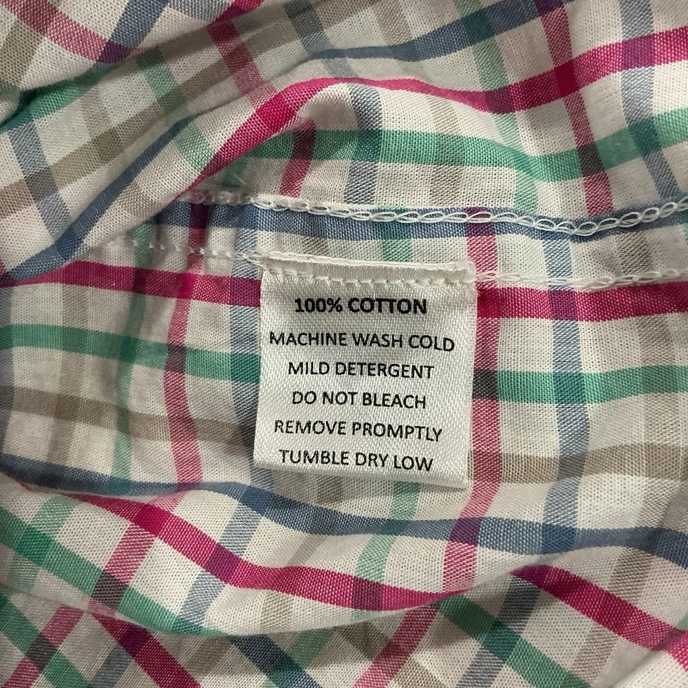 Southbound Button Down Shirt Boys 4T  Plaid‎ Long Sleeve Coastal Preppy Wedding